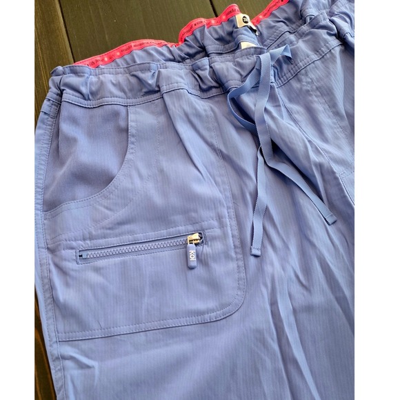 Koi Lite Womens 3X Petite True Ceil Peace Performance Stretch Scrub Pants - Picture 6 of 8